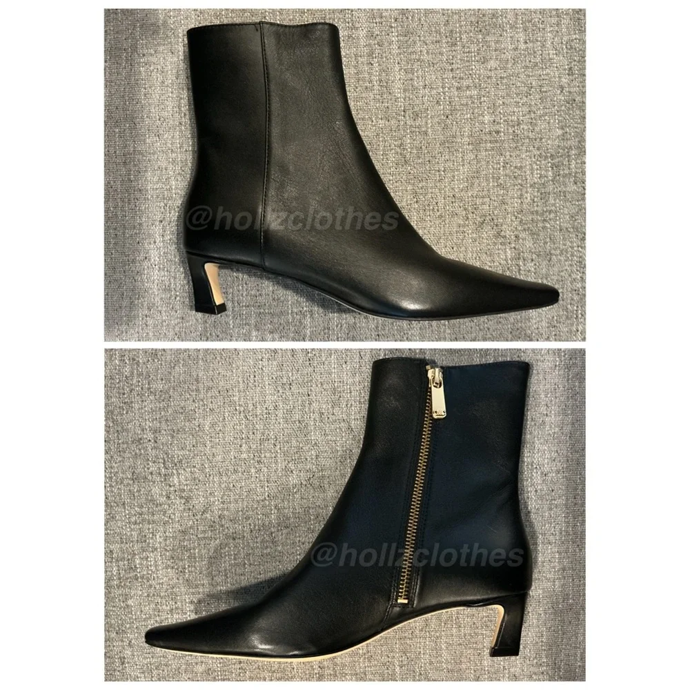 NWOB Michael Kors Cosmo Kitten Heel Booties Black 5.5 - Picture 7 of 9